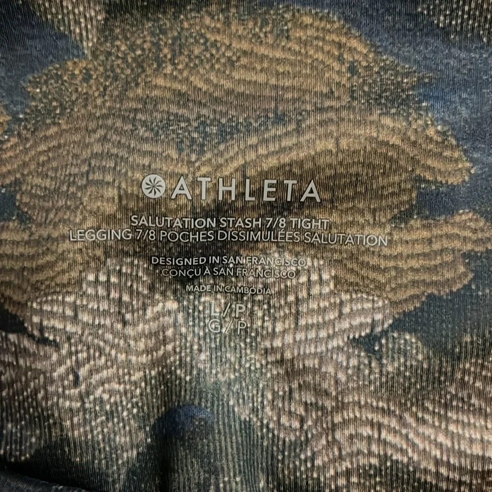 Athleta Salutation Stash 7/8 Tights. Size LP. NWT - Picture 4 of 4